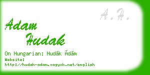 adam hudak business card